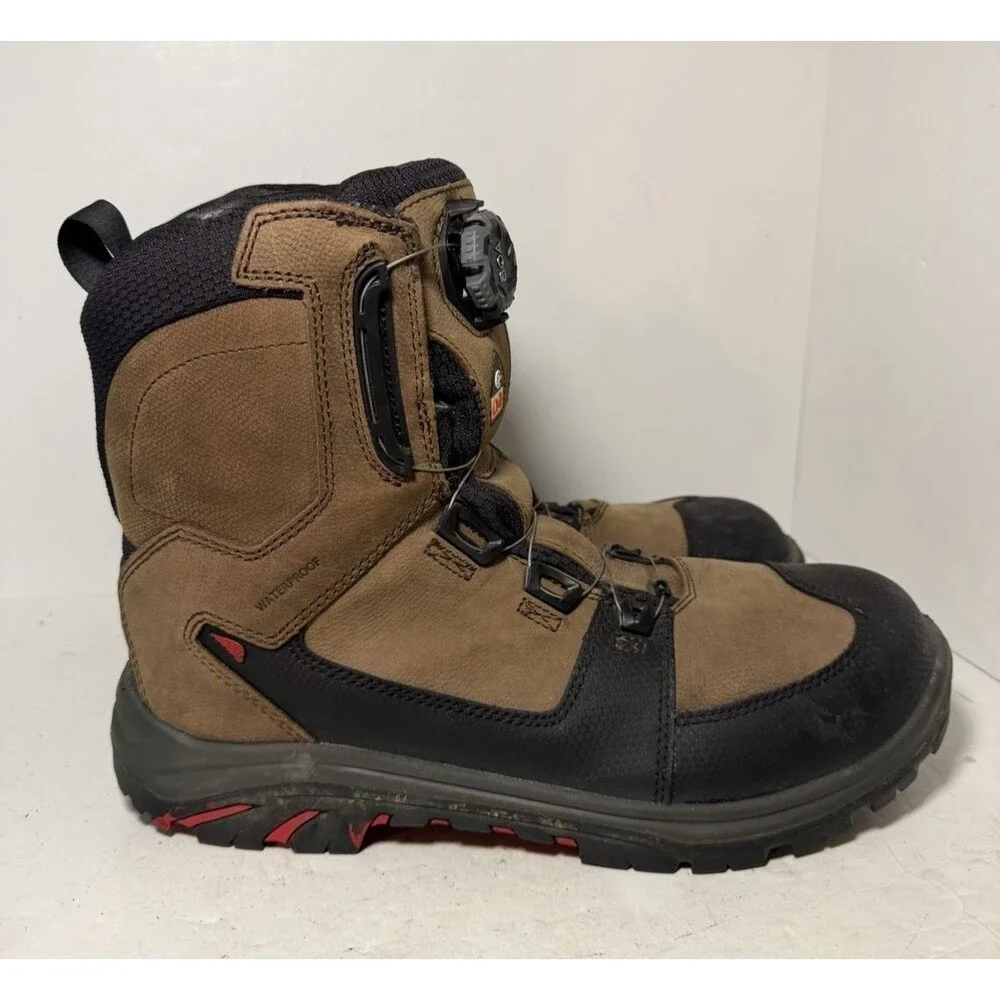 RED WING TRADESMAN Boots Mens Sz 13 Brown Waterproof 8